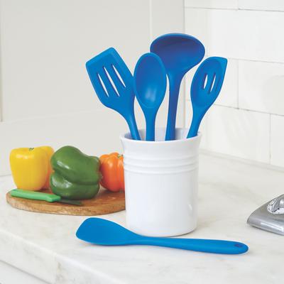 5-Piece Silicone Cooking Tools by Better Houseware in Blue