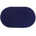 Alpine Braid Collection Reversible Indoor Area Rug, 88"" x 112' Oval by Better Trends in Navy Solid (Size 88X112 OVAL)