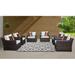 River Brook 6 Piece Outdoor Wicker Patio Furniture Set 06w in Gray/Brown kathy ireland Homes & Gardens by TK Classics | Wayfair RIVER-06W-SNOW