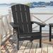 Rosecliff Heights Adirondack Chair Plastic/Resin in Black | 36.6 H x 29.1 W x 33.9 D in | Wayfair 9FA365A353D3410A9BD801ADE89D7712