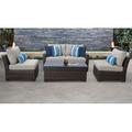 River Brook 5 Piece Outdoor Wicker Patio Furniture Set 05d Synthetic Wicker/All - Weather Wicker/Wicker/Rattan | Wayfair RIVER-05D-BEIGE