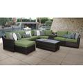 River Brook 10 Piece Outdoor Wicker Patio Furniture Set 10b Synthetic Wicker/All - Weather Wicker/Wicker/Rattan | Wayfair RIVER-10B-CILANTRO