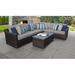 River Brook 7 Piece Outdoor Wicker Patio Furniture Set 07b Synthetic Wicker/All - Weather Wicker/Wicker/Rattan | Wayfair RIVER-07B-GREY