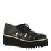 ALL BLACK Wide Weave Flatform Oxford - Womens Euro 39.5 US 9 Black Oxford Medium