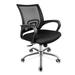 Simple Deluxe Task Office Chair Ergonomic Mesh Computer Chair with Wheels and Arms and Lumbar Support,Black