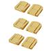 Bags Wooden Case Metal Box Toggle Latch Hasp Lock Gold Tone 30mm Length 6pcs - Gold Tone