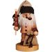 8" Beige and Brown "Santa Claus Holding A Christmas Tree And Sack" Incense Burner