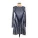 Old Navy Casual Dress - A-Line: Blue Print Dresses - Women's Size X-Small Petite