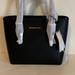 Michael Kors Bags | Brand New Michael Kors Women’s Jet Set Travel Black Hand-Bag: Length 10” | Color: Black | Size: Length 10”