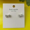 Kate Spade Jewelry | Kate Spade Ready Set Bow Pave Bow Studs | Color: Silver | Size: Os