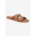 Extra Wide Width Women's Dov-Italy Sandal by Bella Vita in Whiskey Leather (Size 11 WW)