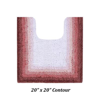 Torrent Bath Mat Rug, 20" X 20" by Better Trends in Rose