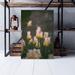 Red Barrel Studio® White & Red Tulips In Bloom During Daytime 2 - 1 Piece Rectangle Graphic Art Print On Wrapped Canvas in Green/White | Wayfair