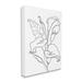 Stupell Industries Calla Lily Floral Stem Modern Minimal Line Drawing Canvas in White | 20 H x 16 W in | Wayfair af-246_cn_16x20