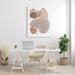 Stupell Industries Abstract Monstera Plant Round Shapes Desert Terracotta - Graphic Art on Wood Canvas in White | 48 H x 36 W x 1.5 D in | Wayfair