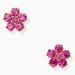 Kate Spade Jewelry | Kate Spade Earr Deep Magenta Flower Studs. | Color: Gold/Pink | Size: Os