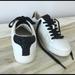 Michael Kors Shoes | Michael Kors White Leather Sneakers | Color: Black/White | Size: 7.5