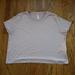 Adidas Tops | Adidas Women's Pink Cropped T-Shirt, Size Xl | Color: Pink/White | Size: Xl