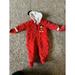 Disney Jackets & Coats | Disney Baby Hooded Mickey Mouse Red One Piece Winter Fleece Snowsuit Size 9-12 | Color: Red | Size: 9-12mb