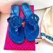 Tory Burch Shoes | Blue Tory Burch Sandals Size 10 | Color: Blue | Size: 10