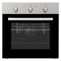 Cookology 60cm Built In Electric Fan Oven - Integrated Single Fan Oven with Mechanical Timer & Grill (Stainless Steel)