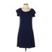 CATHERINE Catherine Malandrino Casual Dress - A-Line: Blue Solid Dresses - Used - Size Large