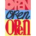 Toland Home Garden Open Open Open Polyester 18" x 12.5" Garden flag in Blue/Pink/Red | 18 H x 12.5 W in | Wayfair 1112405