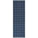 Blue/Navy 30 x 0.47 in Area Rug - Lauren Ralph Lauren Tamworth Check Hand Woven, 50% Wool, 50% Viscose, Navy Area Rug Viscose/Wool | Wayfair