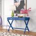 Etta Avenue™ Gaetano Desk Wood in Blue | 30 H x 42 W x 24 D in | Wayfair 027AE6C1FA1D4E439D02AFB61918EB47