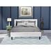 Red Barrel Studio® Upholstered Platform 2 Piece Bedroom Set Upholstered in Green/White | King | Wayfair 650C9D4307D44104A218369763BAAC59