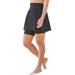 Plus Size Women's 360 Powermesh Swim Skirt by Swim 365 in Black (Size 32)