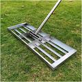 YSDQ Golf Leveling lawn Tool, Aluminum alloy 53 inch Extra Long Handle, Lawn Leveling Rake-Ground Plate, Level Soil Or Dirt Ground Surfaces Easily