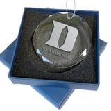 Duke Blue Devils 3.25'' Personalized Etched Glass Ornament