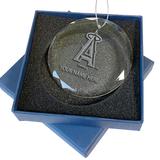 Los Angeles Angels 3.25'' Personalized Etched Glass Ornament