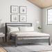 Grain Wood Furniture Loft Solid Wood Platform Bed Wood in Gray | 42 H x 58.5 W x 79.5 D in | Wayfair JLF0240