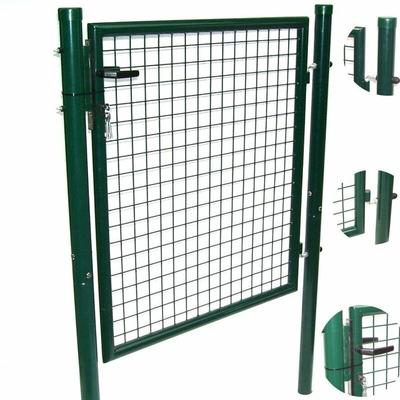 Gartentor, zauntor, pforte 100x100 mit schloss, zaun gartenzaun maschendrahtzaun Image