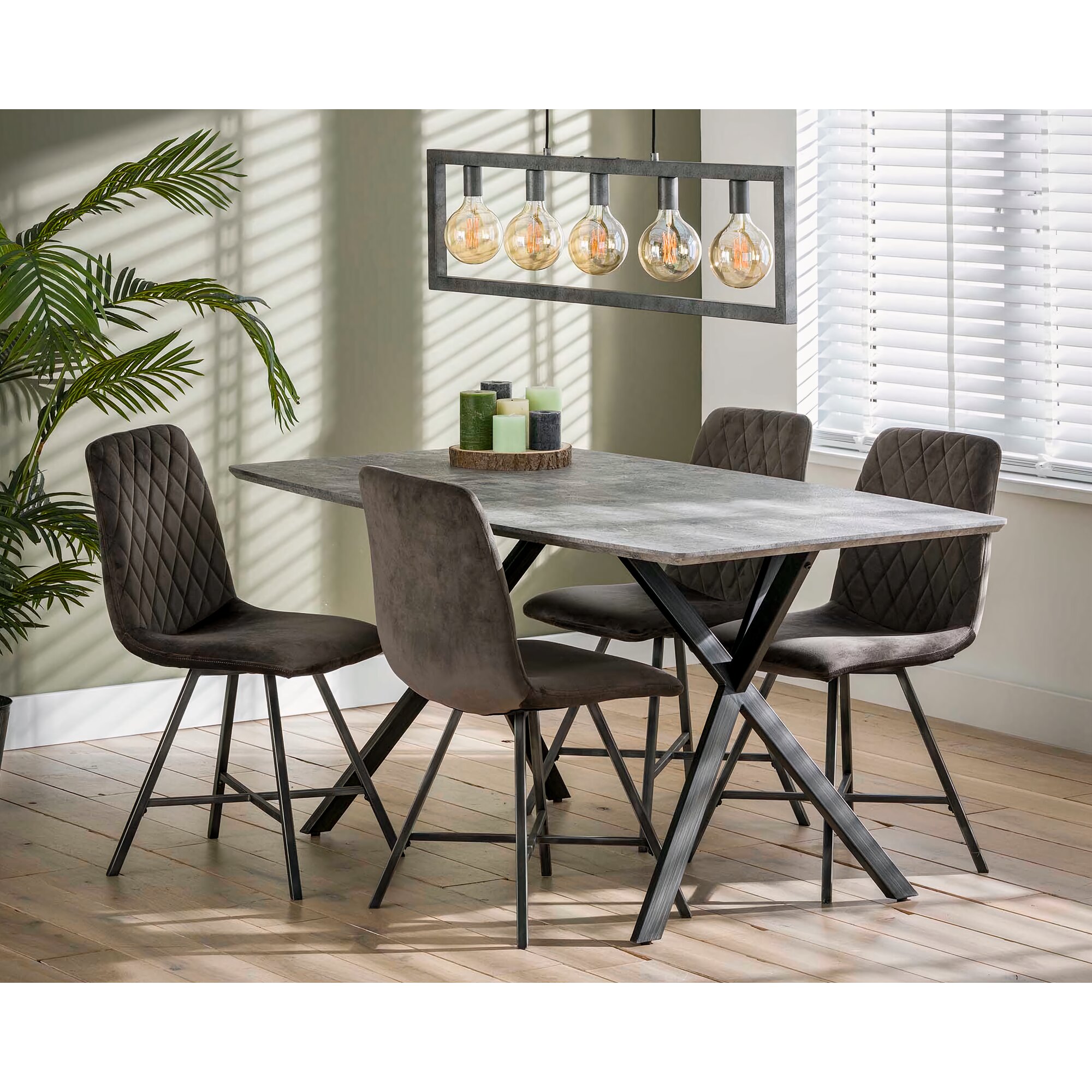 designline »Merk« Esstisch Beton 190x76x90 cm