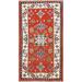 Geometric Kazak Oriental Staircase Runner Rug Wool Hand-knotted Carpet - 2'3" x 4'6"