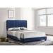 Lodi Velvet Upholstered Channel Tufted King Panel Bed