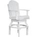 Set of 4 Poly Lumber Adirondack Swivel Chairs