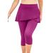 Plus Size Women's Skirted Swim Capri Pant by Swim 365 in Bright Fuchsia (Size 38) Swimsuit Bottoms