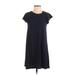 Gap Casual Dress - Shift: Blue Solid Dresses - Women's Size X-Small