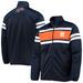 Men's G-III Sports by Carl Banks Navy/Orange Detroit Tigers Power Pitcher Full-Zip Track Jacket