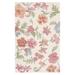 White 36 x 0.86 in Indoor Area Rug - Red Barrel Studio® Shona Floral Handmade Tufted Wool Ivory/Red Area Rug Wool | 36 W x 0.86 D in | Wayfair