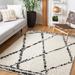 Black/White 96 x 0.79 in Indoor Area Rug - Union Rustic Amajah Abstract Handmade Handwoven Wool Ivory/Black Area Rug Wool | 96 W x 0.79 D in | Wayfair