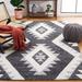 Black/White 72 x 0.86 in Area Rug - Freeport Park® Ares Southwestern Handmade Tufted Wool Ivory/Black Area Rug Wool | 72 W x 0.86 D in | Wayfair