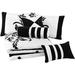 Canora Grey Cherone Microfiber 7 Piece Comforter Set Polyester/Polyfill/Microfiber in Black | California King Comforter + 2 King Shams | Wayfair