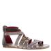 Bed:Stu Miya - Womens 6.5 Grey Sandal Medium