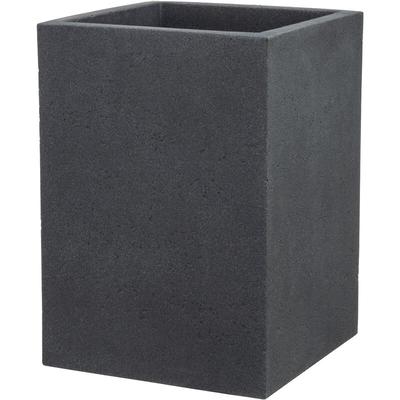 C-Cube High 54, Hochgefäß/Blumentopf/Pflanzkübel, quadratisch, Farbe: Stony Black, hergestellt mit