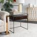 SAFAVIEH Couture High Line Collection Modern Caelan Glass Brown Accent Table